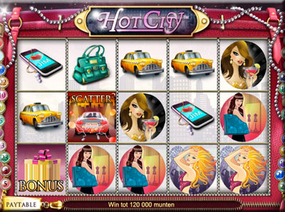 Hot City videoslotmachine is een leuke kast